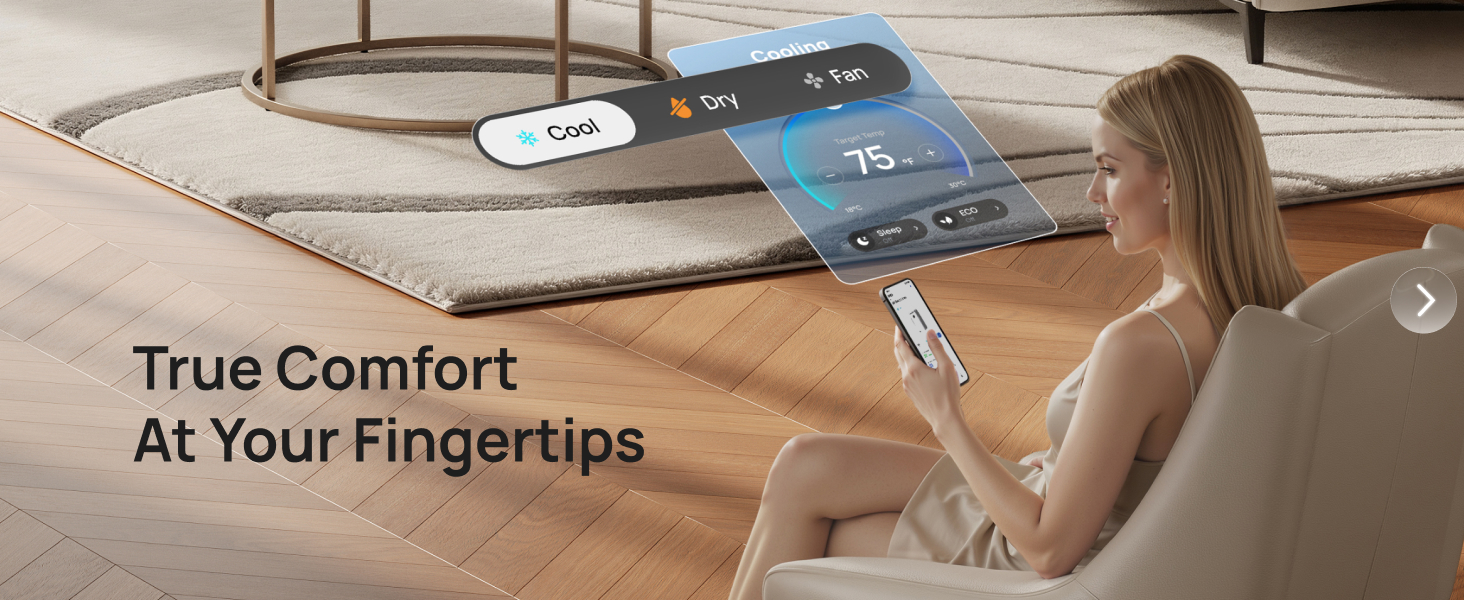 DREO 515S in bedroom apartment use case