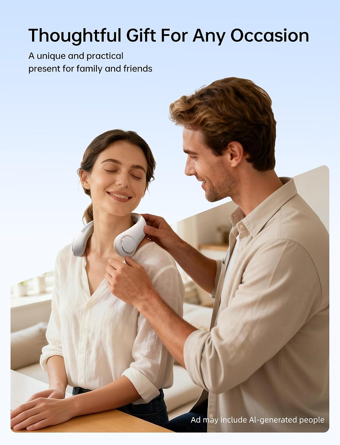 jisulife neck fan colors and gift packaging options