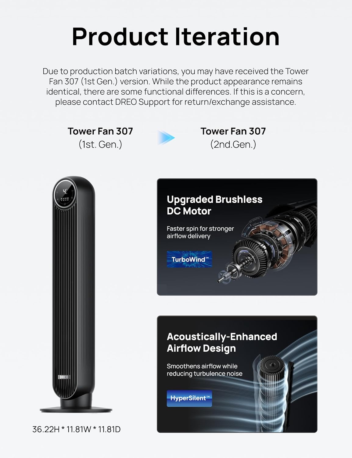 DREO tower fan corner placement in home office