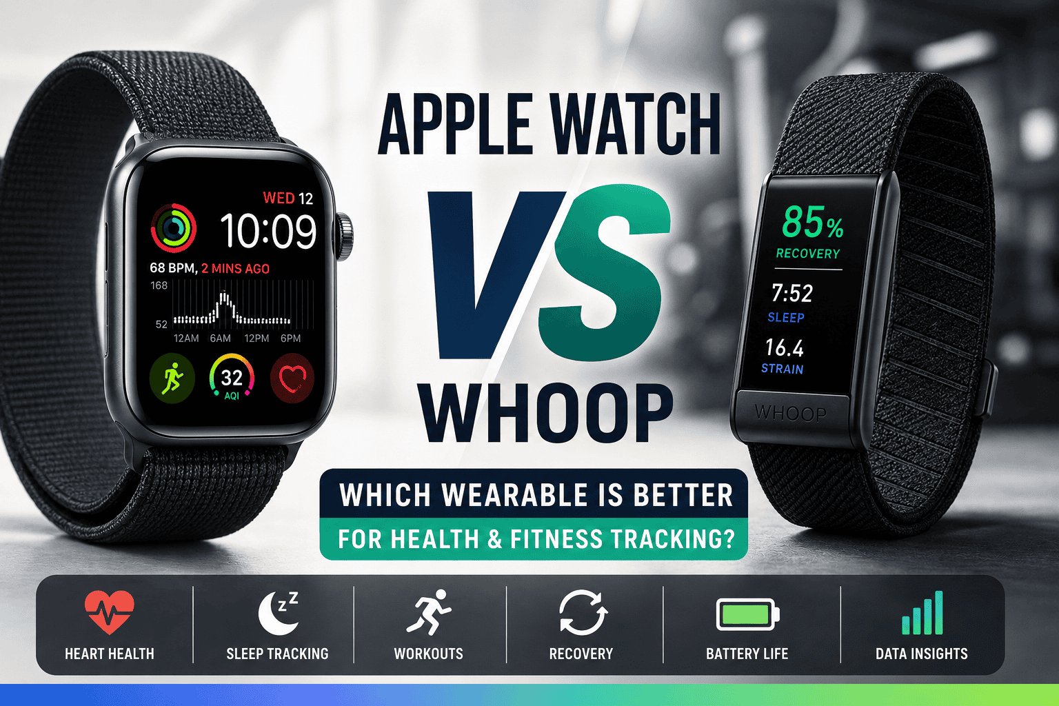 You are currently viewing Apple Watch vs WHOOP: Which Wearable Is Better for Health and Fitness Tracking?