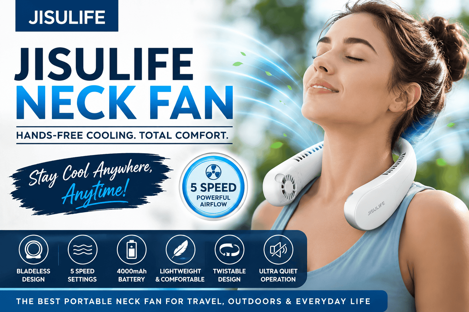 You are currently viewing JISULIFE Neck Fan Review: Worth Buying in Summer?