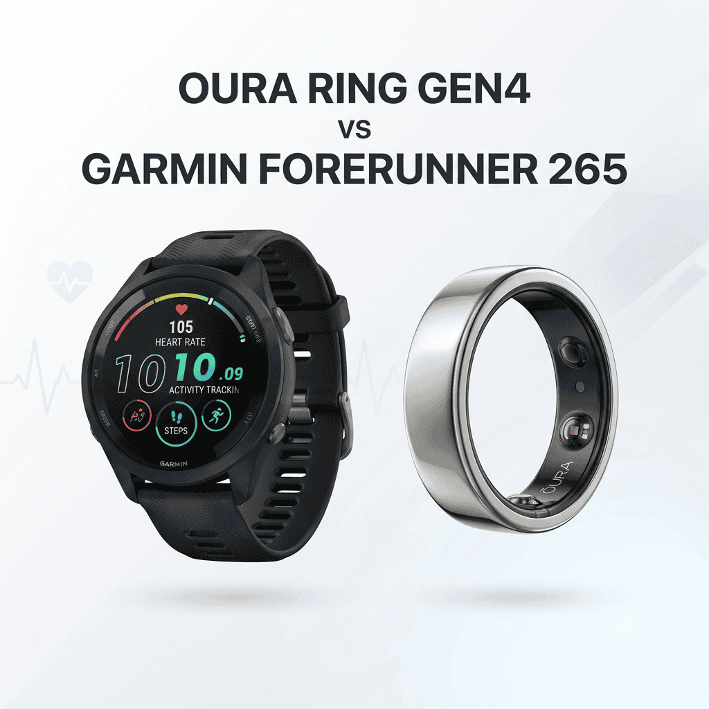 Oura Ring Gen 4 vs Garmin Forerunner 265 design and comfort comparison