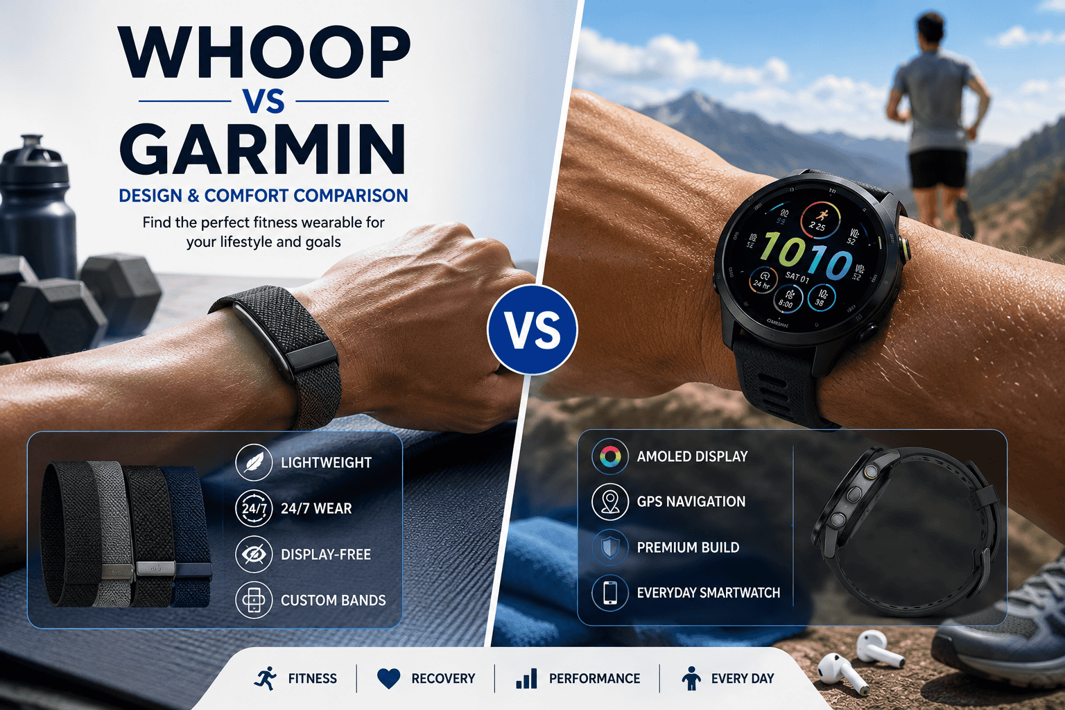 You are currently viewing WHOOP vs Garmin: The Ultimate Comparison for Athletes and Fitness Enthusiasts