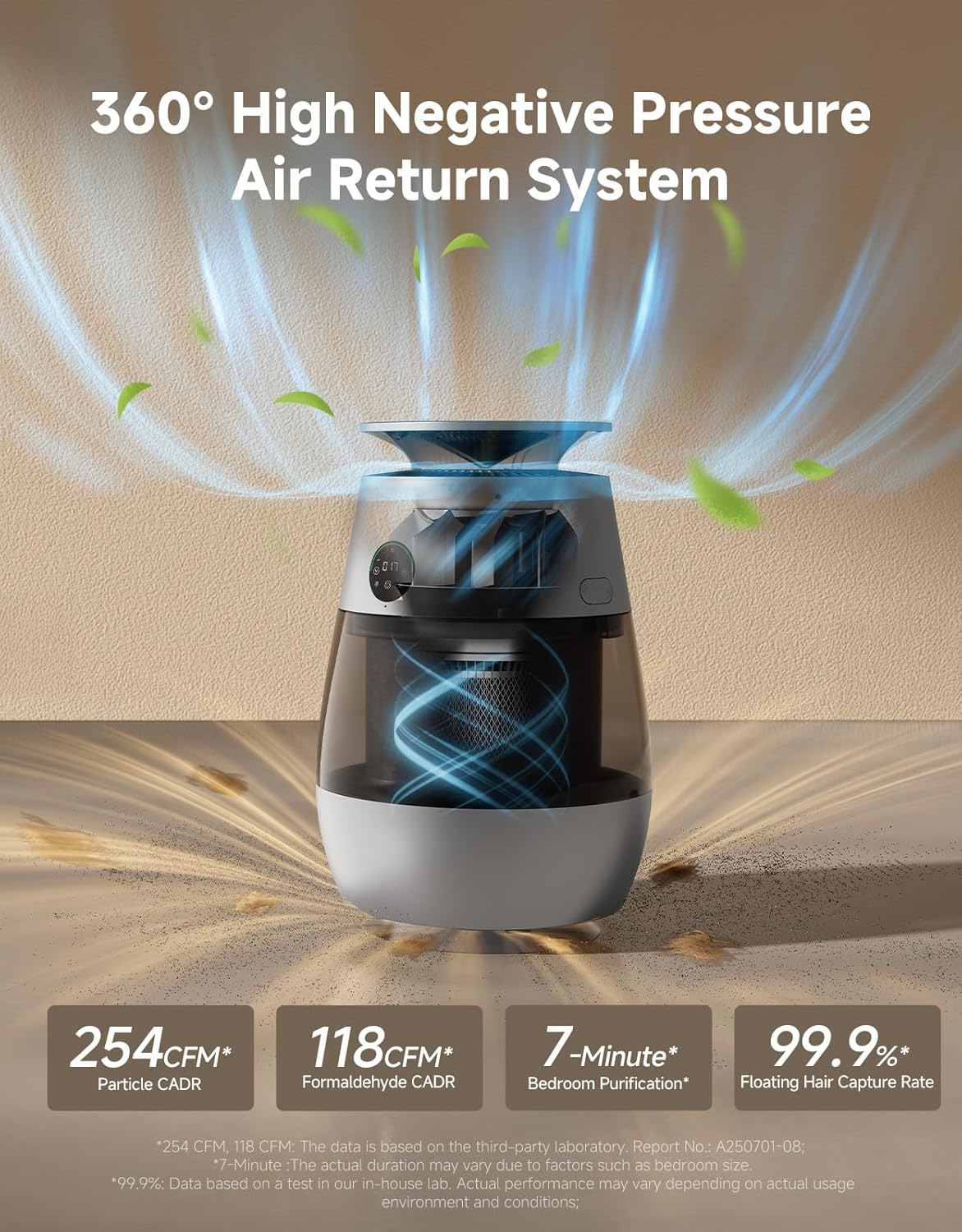 Dreame AP10 filtration system layers for pet hair and dander