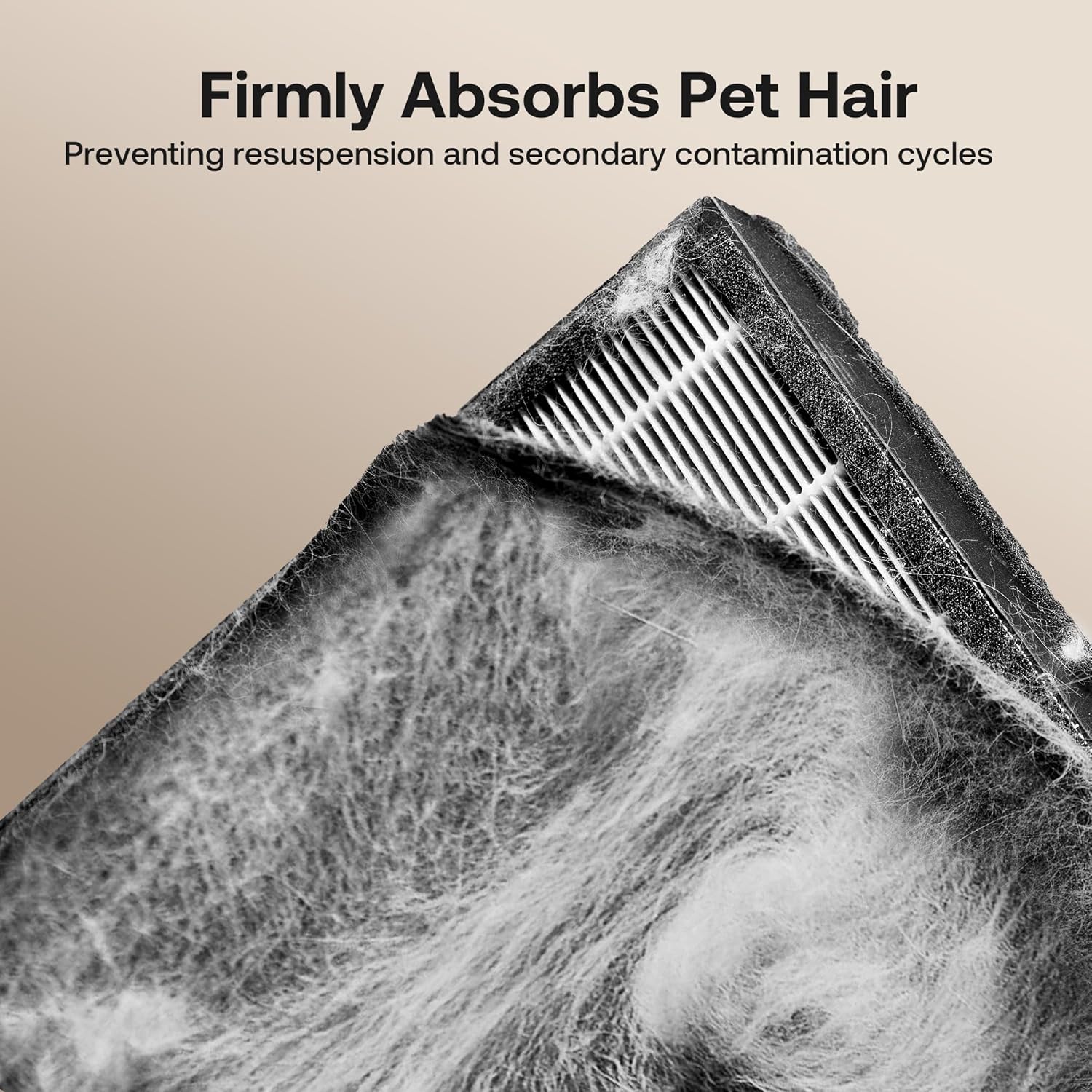 Pet air purifier full front and side view