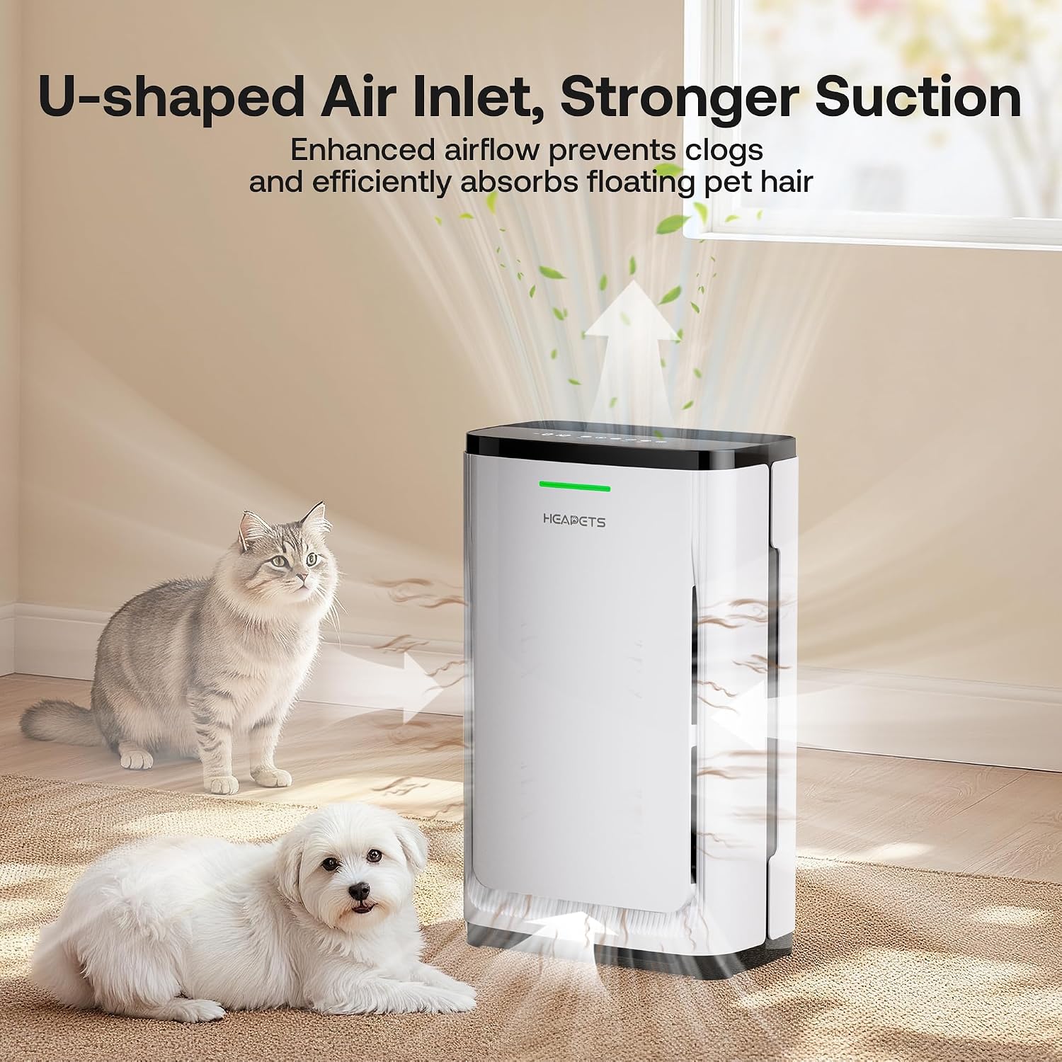 7-stage filtration system inside the large room air purifier