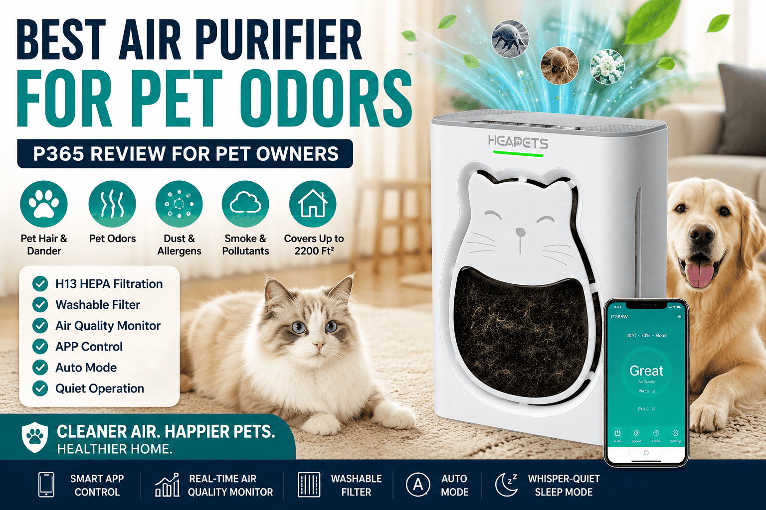 You are currently viewing Best Air Purifier for Pet Odors? P365 Review for Pet Owners