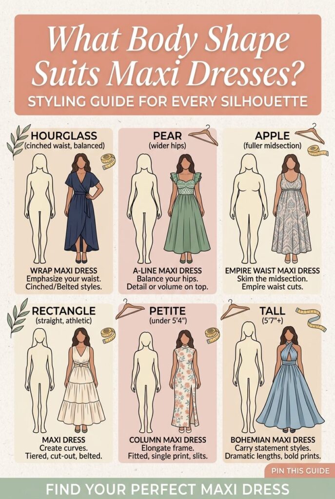 What body shape suits maxi dresses Styling guide for every silhouette
