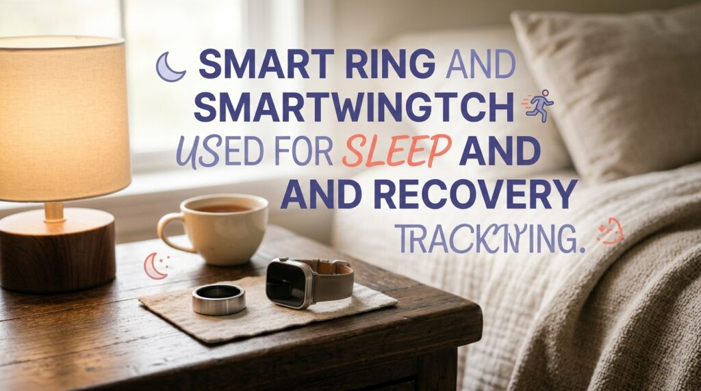 Smart ring and smartwatch used for sleep and recovery tracking