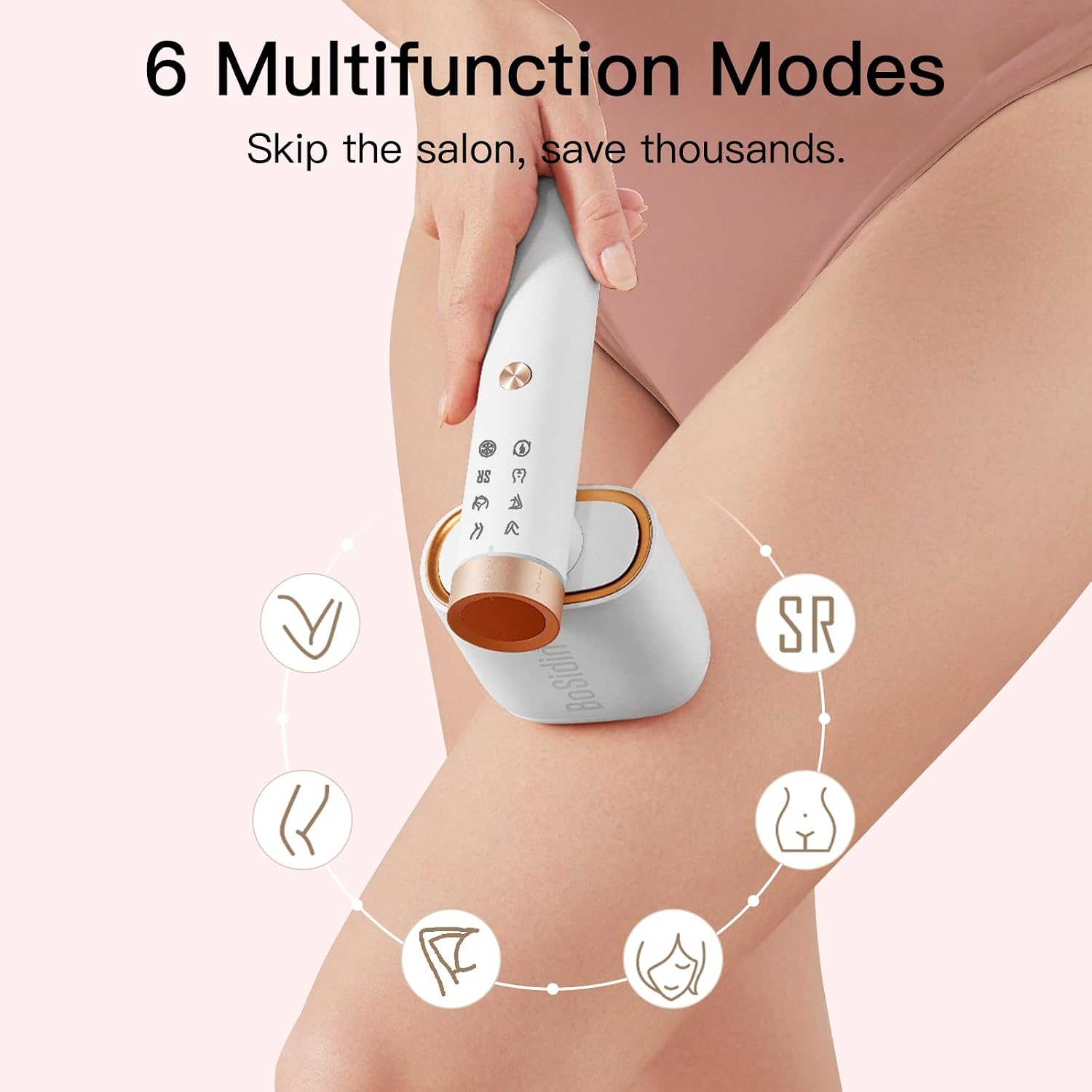 BoSidin IPL hair removal device for at-home treatment.