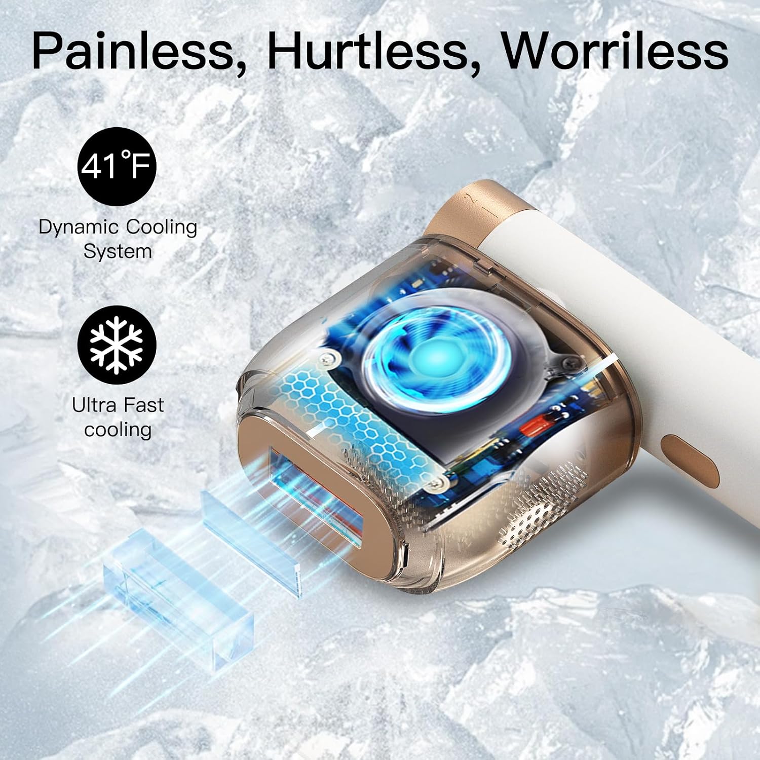 BoSidin IPL hair removal device features and design.