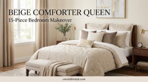 Read more about the article Beige Comforter Queen: What’s in This 15-Piece Set