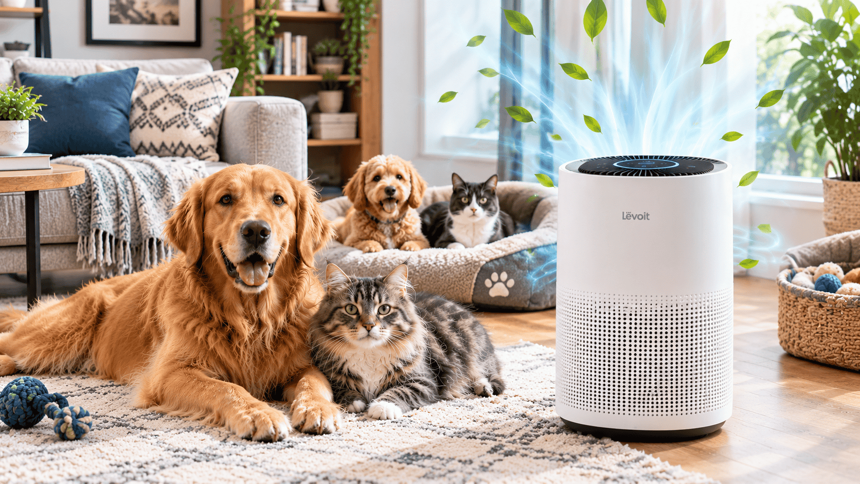You are currently viewing Best Air Purifier for Multiple Pets: 5 Powerful Picks for Cleaner Air
