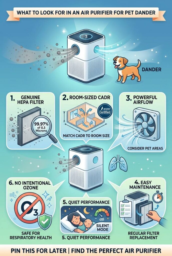 What to Look for in an Air Purifier for Pet Dander