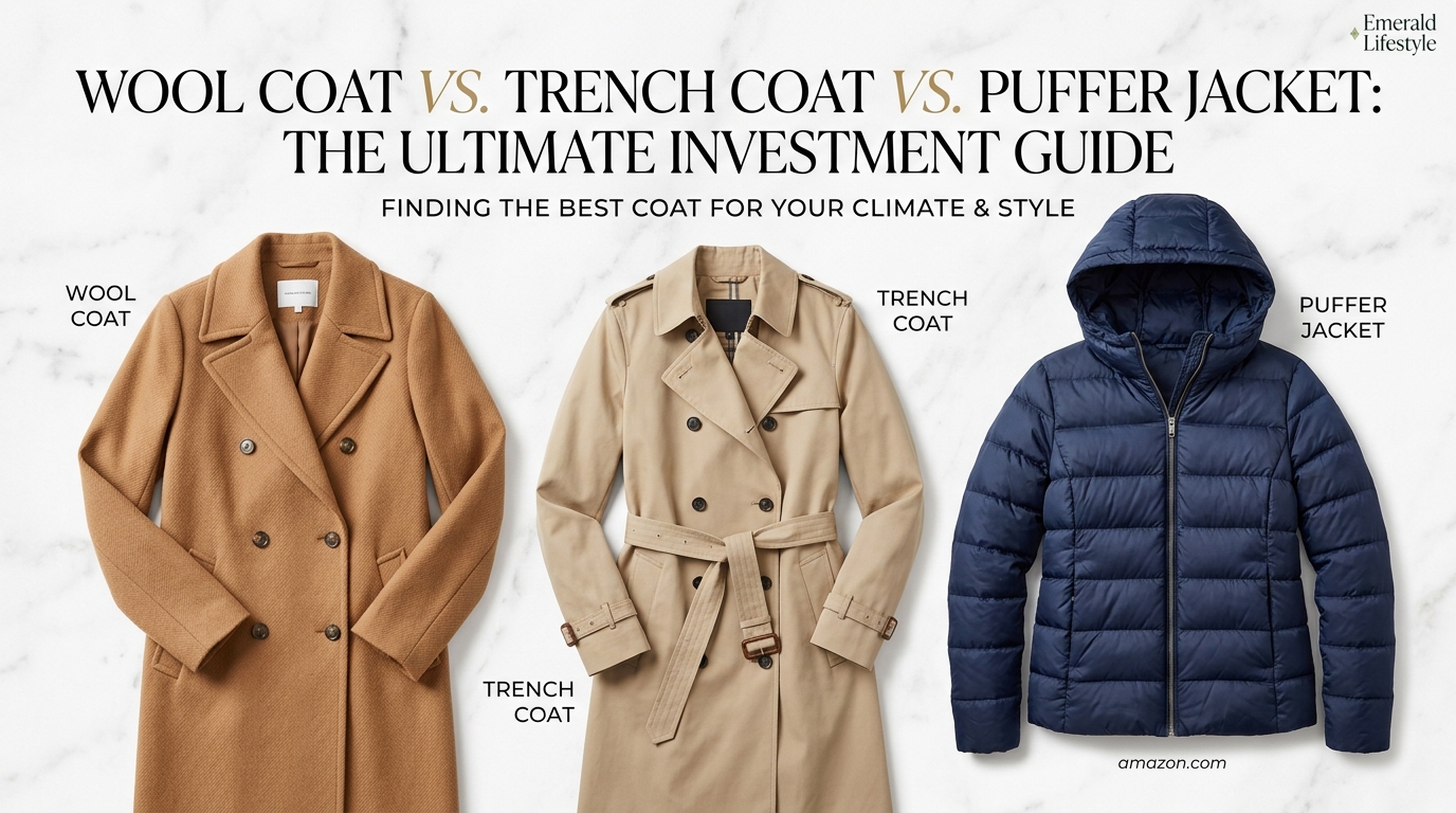 You are currently viewing Wool Coat vs. Trench Coat vs. Puffer Jacket: Which is the Best Investment?